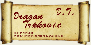 Dragan Trpković vizit kartica